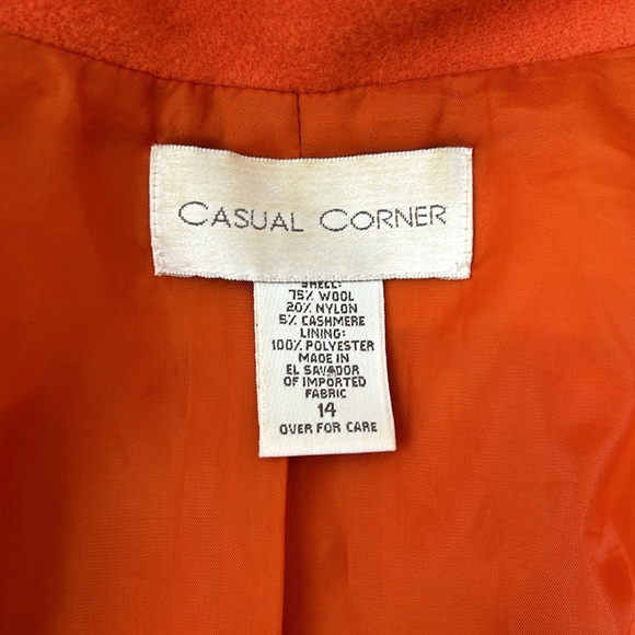 Vintage Boxy Cropped Orange Spring Jacket - Picture 6 of 11